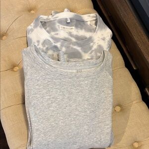 Gray and Tie-Dye Sweatshirts